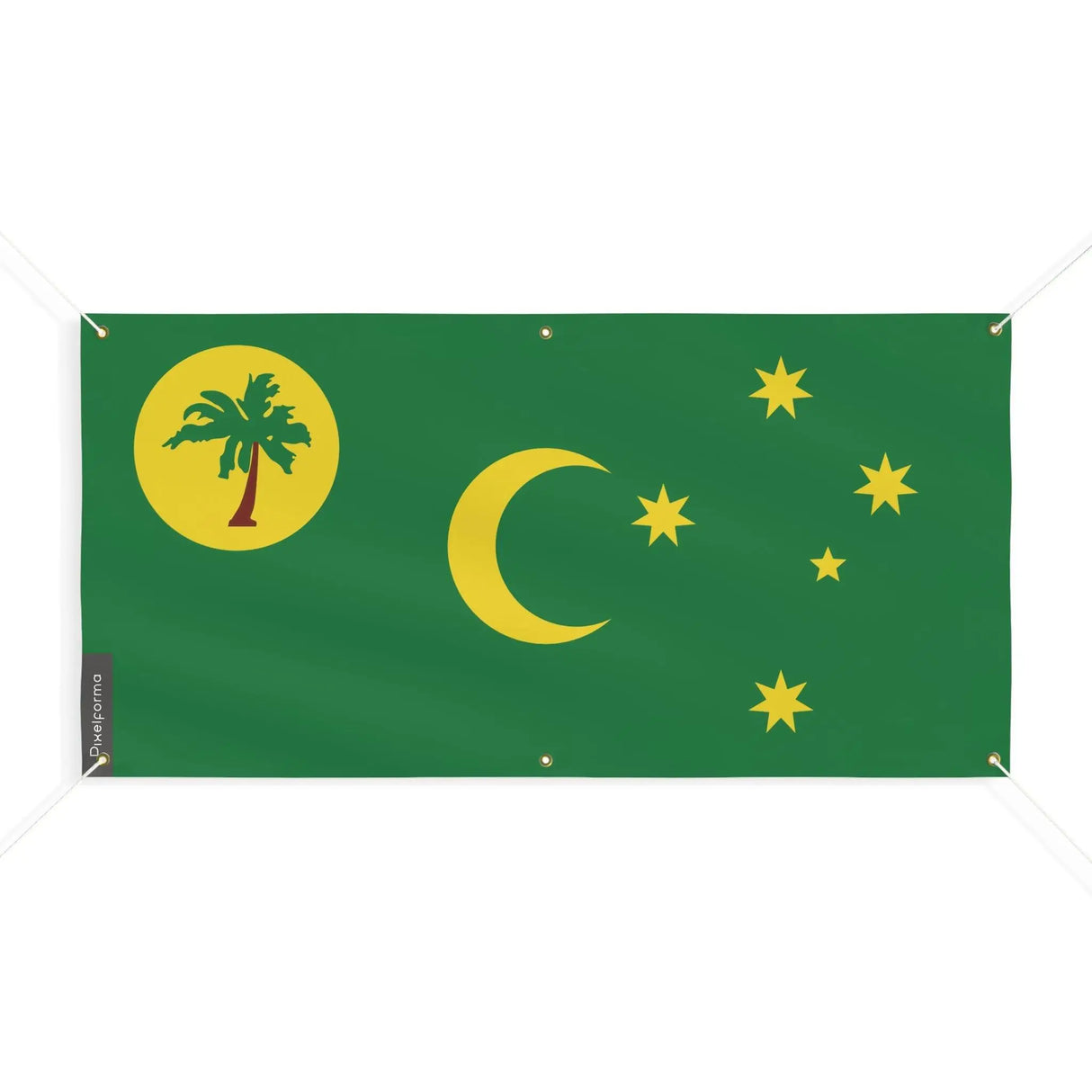 Drapeau îles cocos polyester résistant aux intempéries