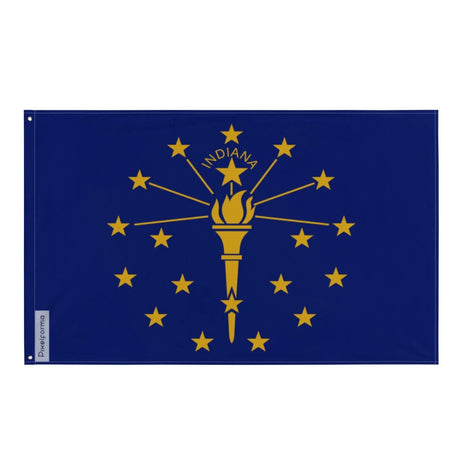 Drapeau indiana polyester résistant avec œillets à gauche