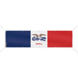 Drapeau iowa polyester résistant aux intempéries œillets