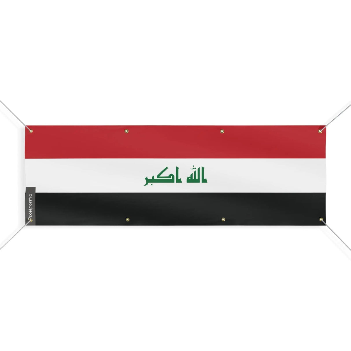 Drapeau irak en polyester résistant pour extérieur durable