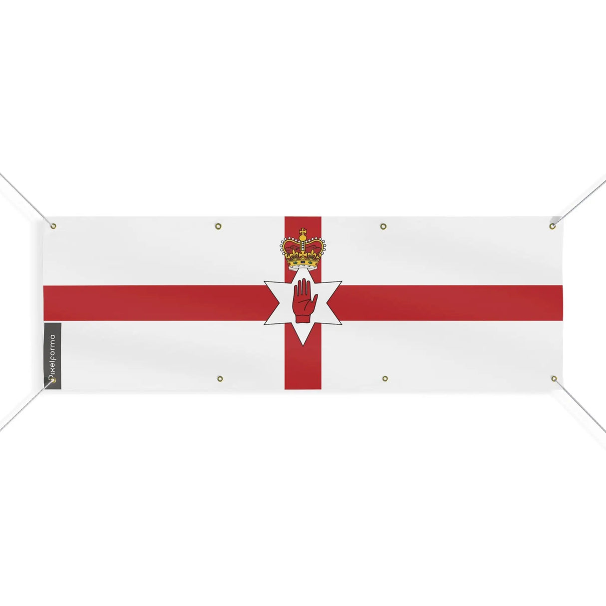 Drapeau irlande du nord en polyester résistant œillets