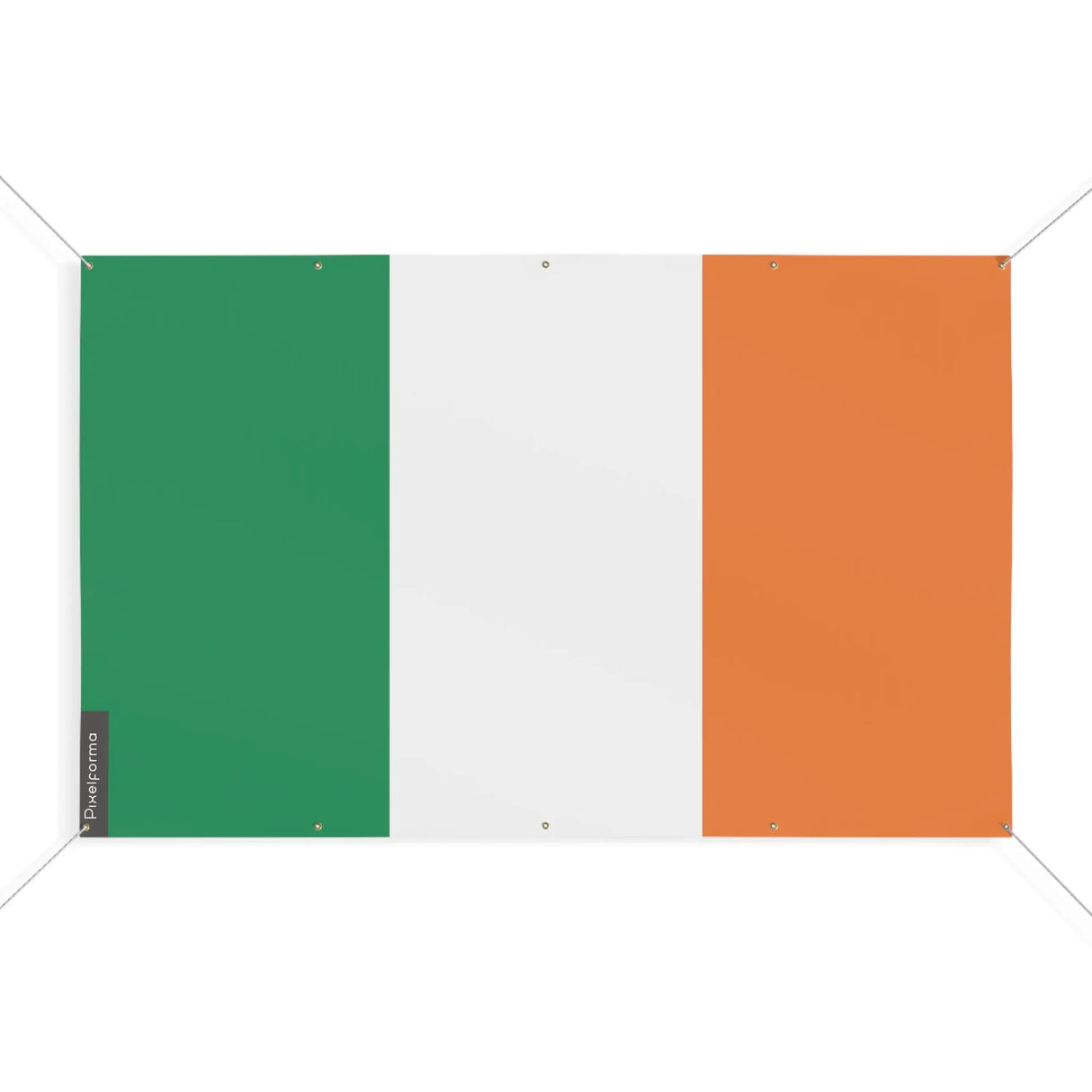 Drapeau irlande polyester résistant avec œillets solides