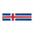 Drapeau islande polyester résistant multiples œillets