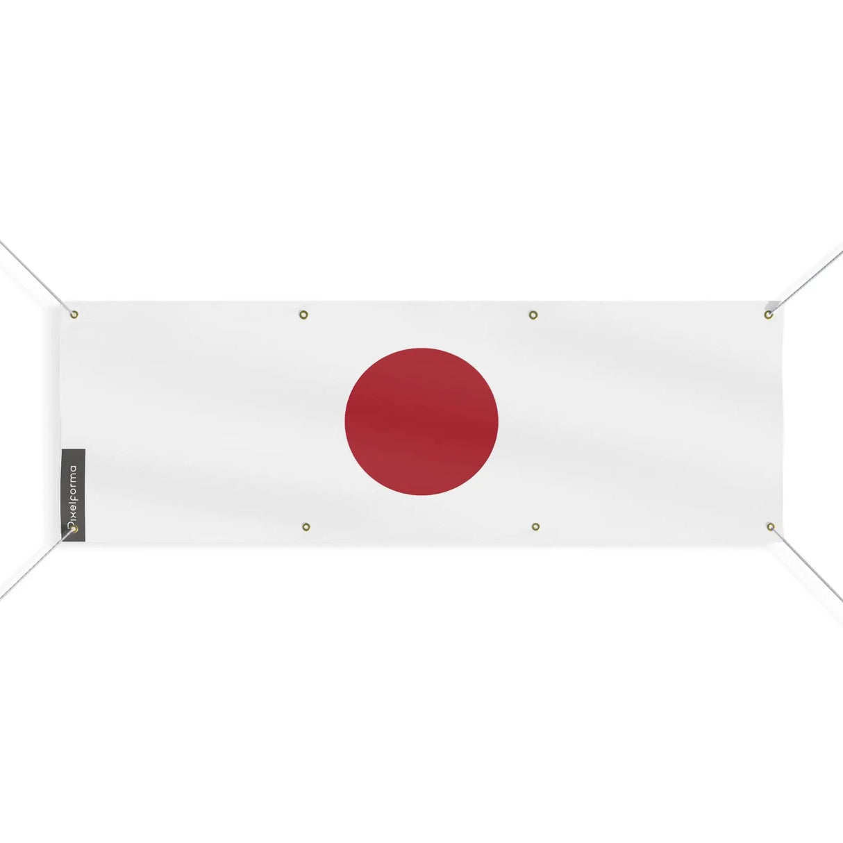 Drapeau japon en polyester résistant avec œillets robustes