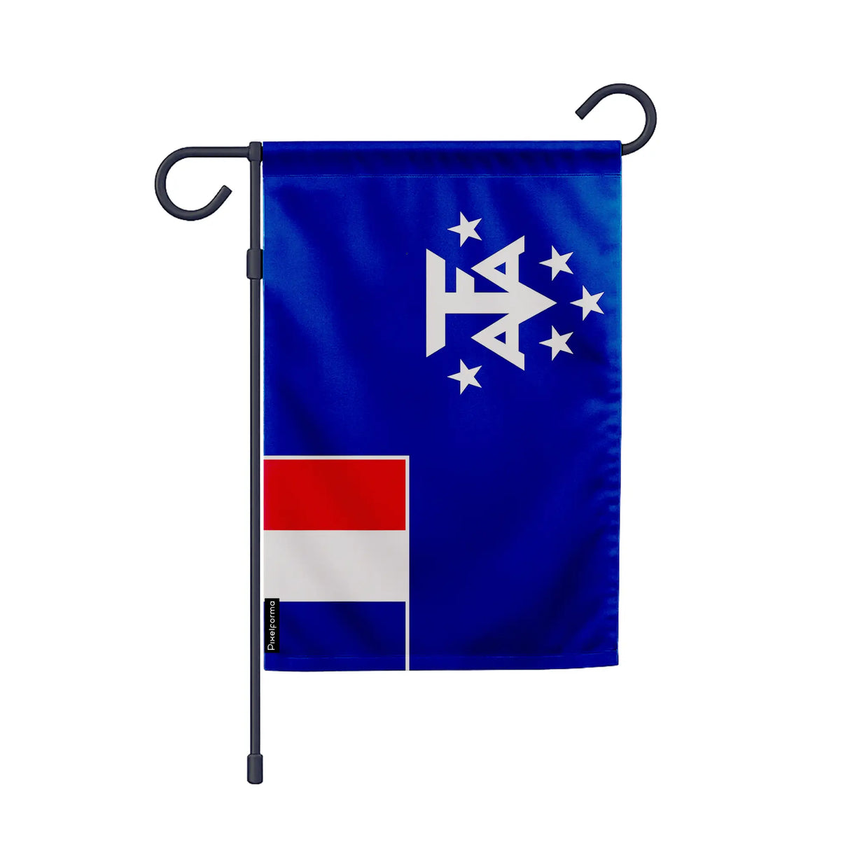 Drapeau jardin antarctique française polyester vertical durable