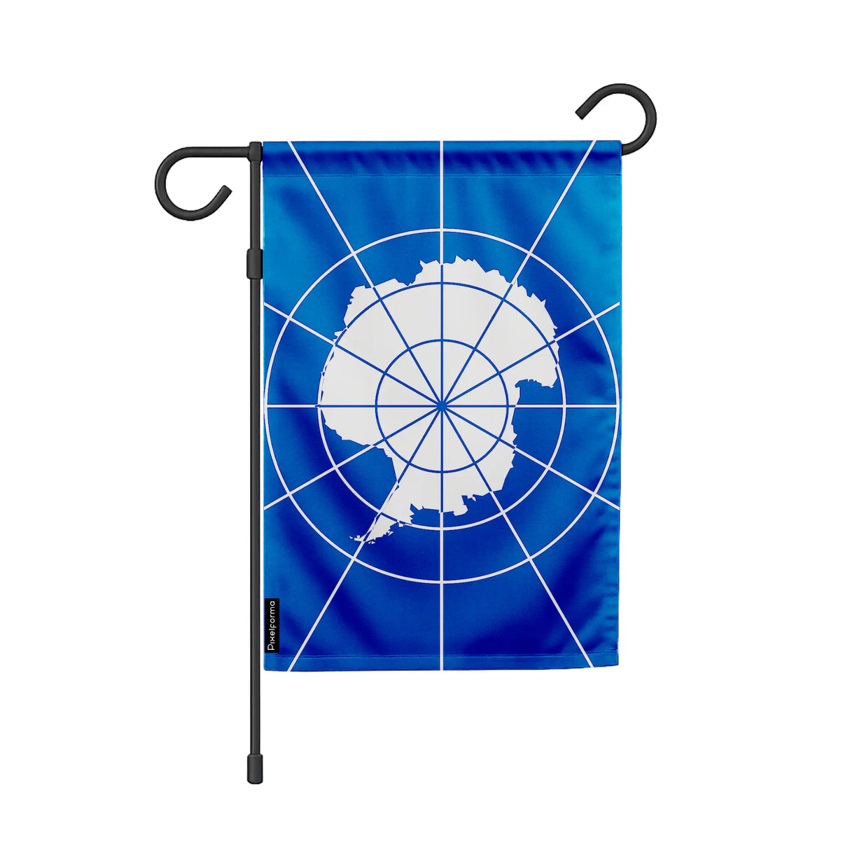 Drapeau jardin antarctique polyester résistant vertical