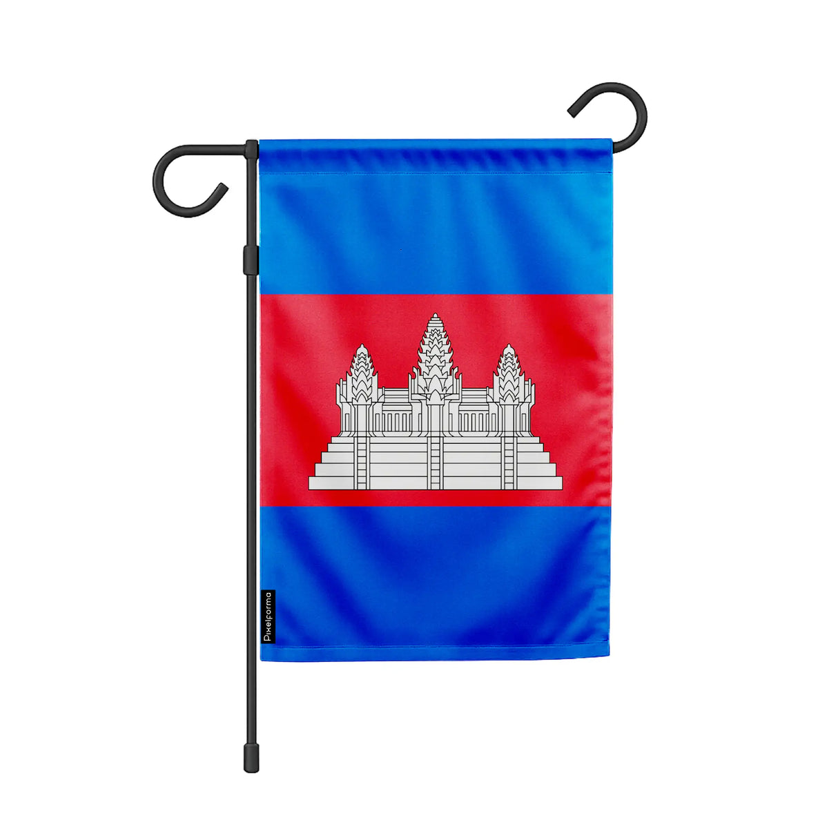 Drapeau jardin cambodge polyester couleurs vibrantes