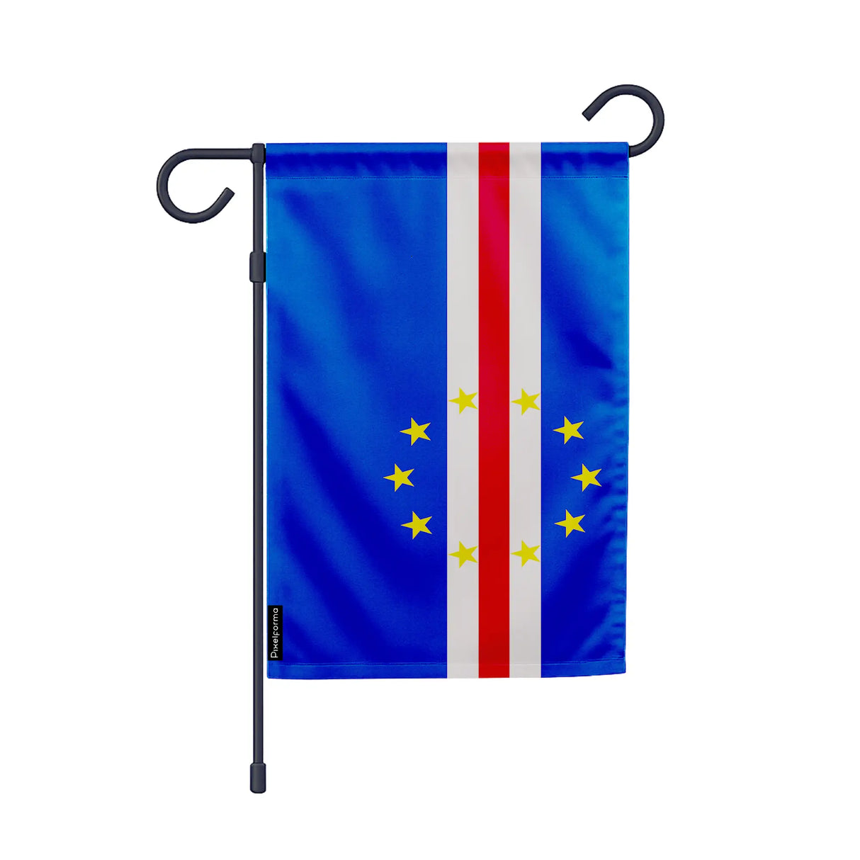 Drapeau jardin cap-vert polyester résistant vertical