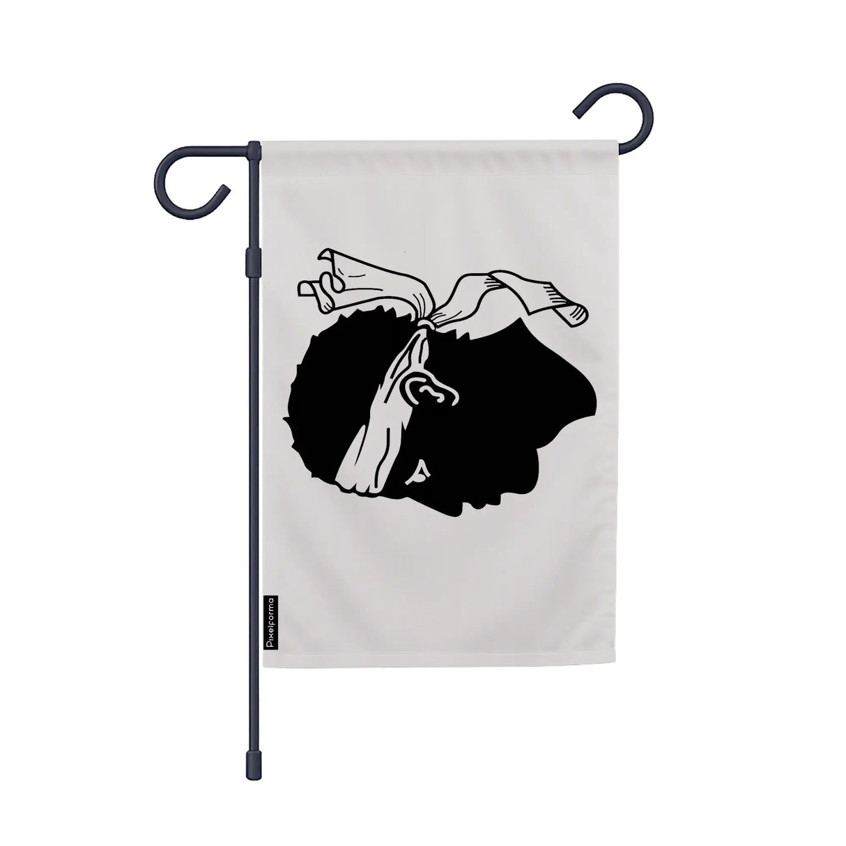 Drapeau jardin corse polyester résistant format vertical