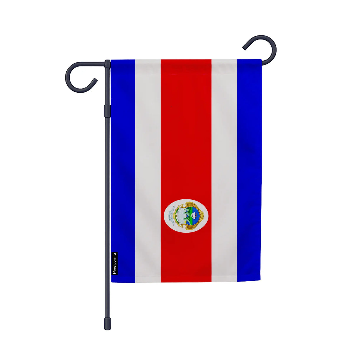 Drapeau jardin costa rica polyester résistant format vertical