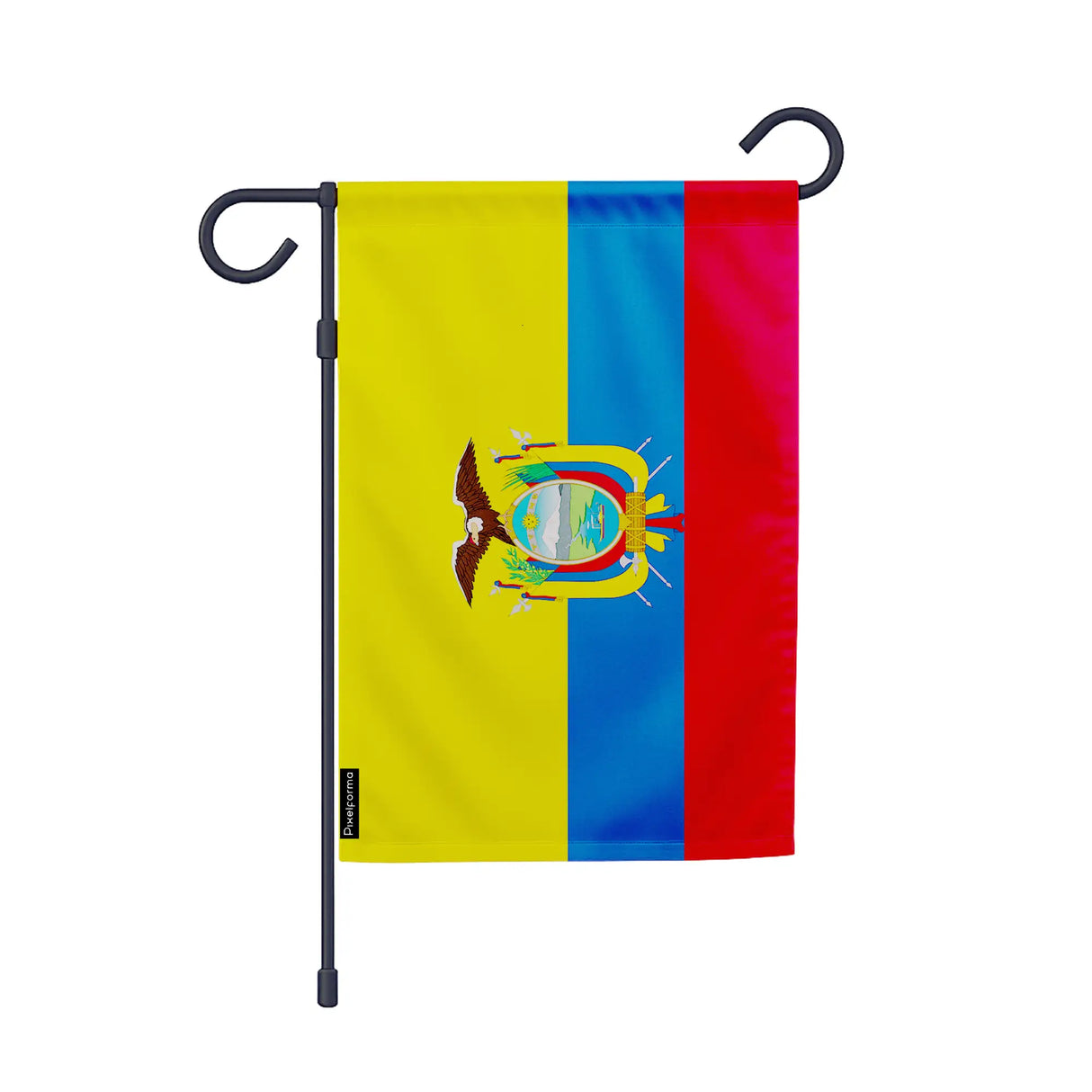 Drapeau jardin équateur polyester résistant vertical