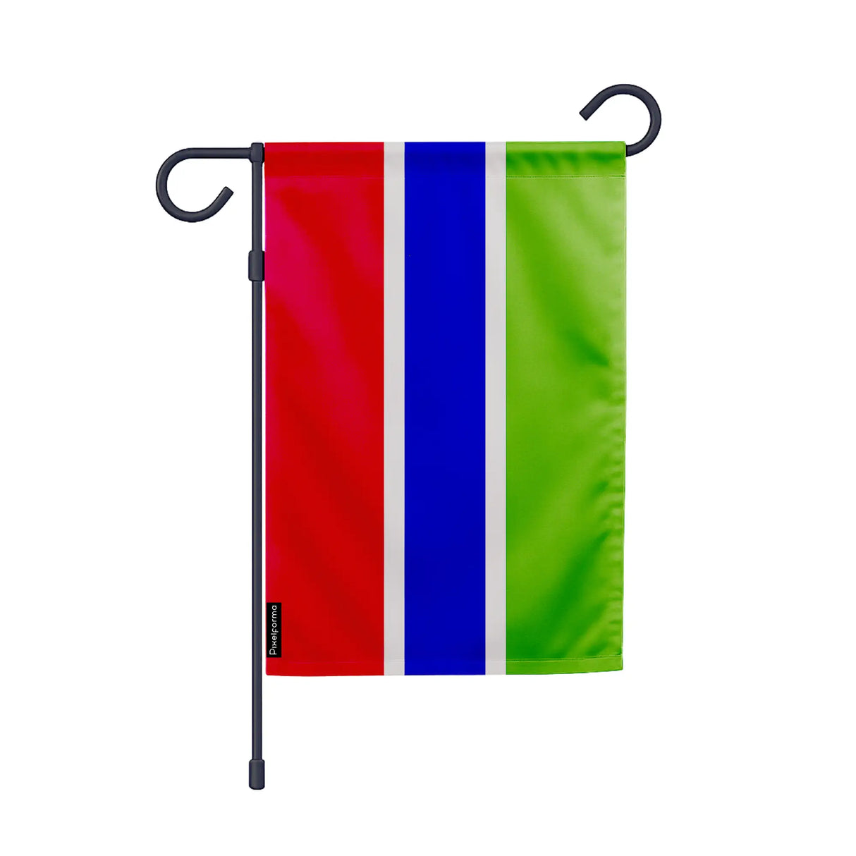 Drapeau jardin gambie polyester résistant vertical
