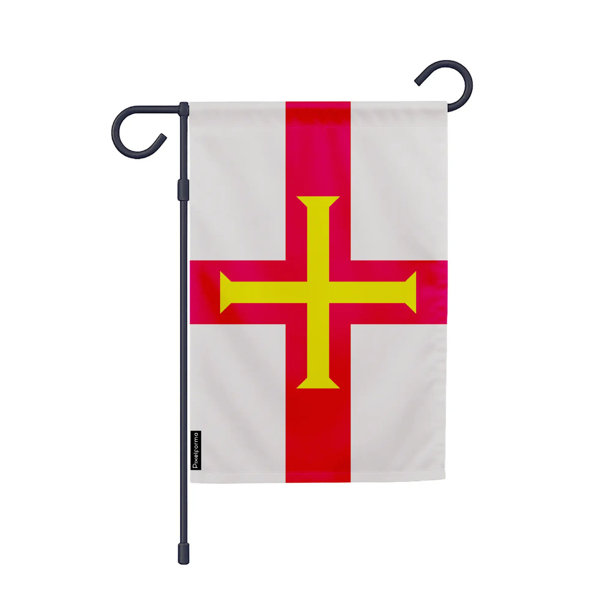 Drapeau jardin guernesey polyester résistant vertical