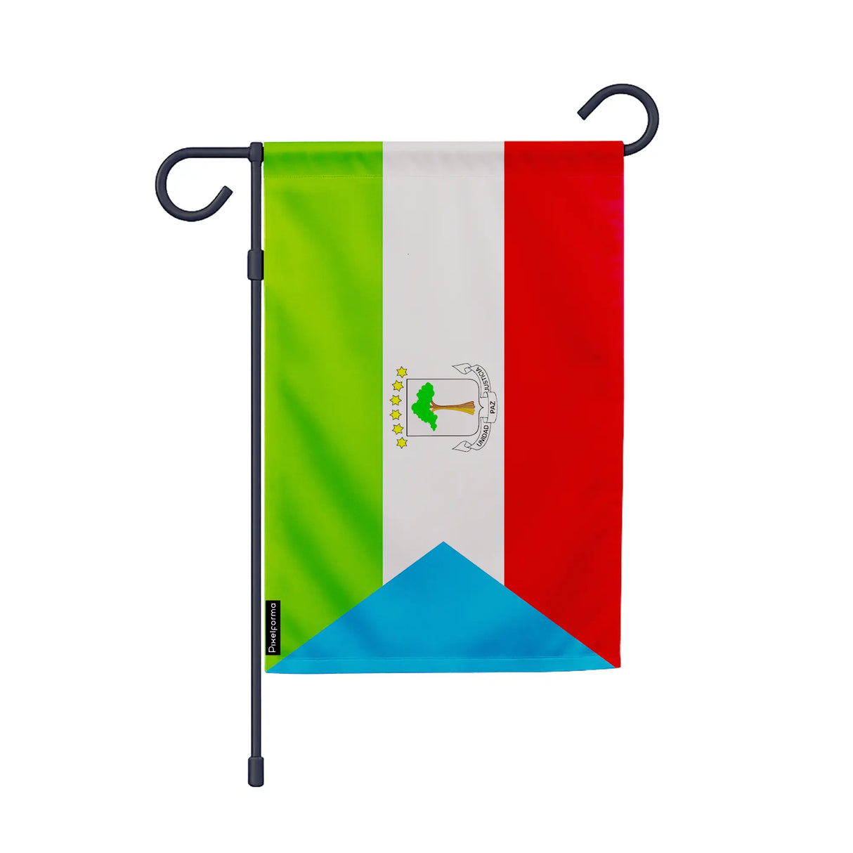 Drapeau jardin guinée équatoriale polyester vertical durable
