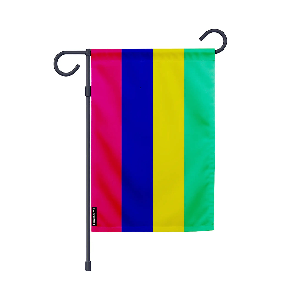 Drapeau jardin île maurice polyester résistant vertical