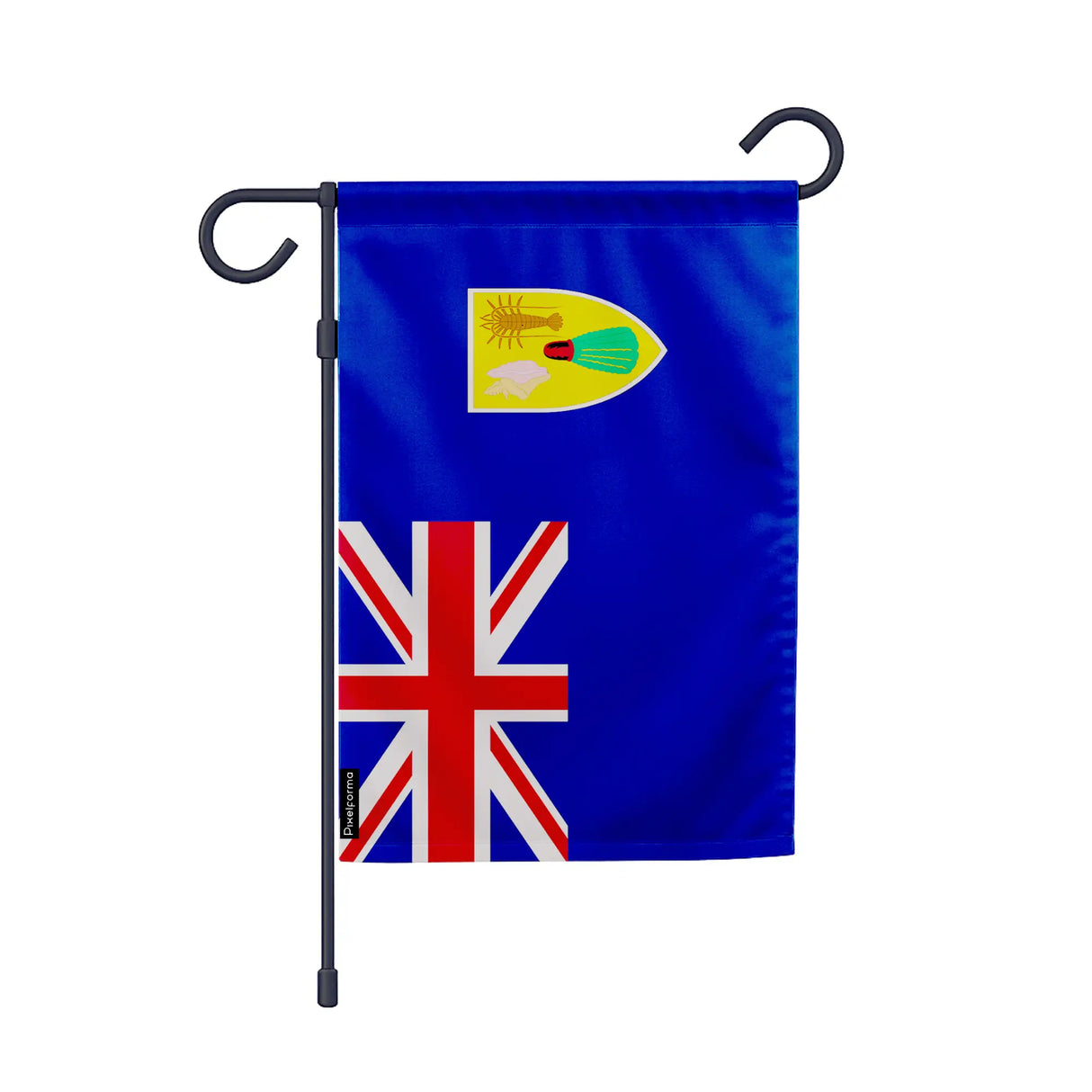 Drapeau jardin îles turques-et-caïques polyester vertical
