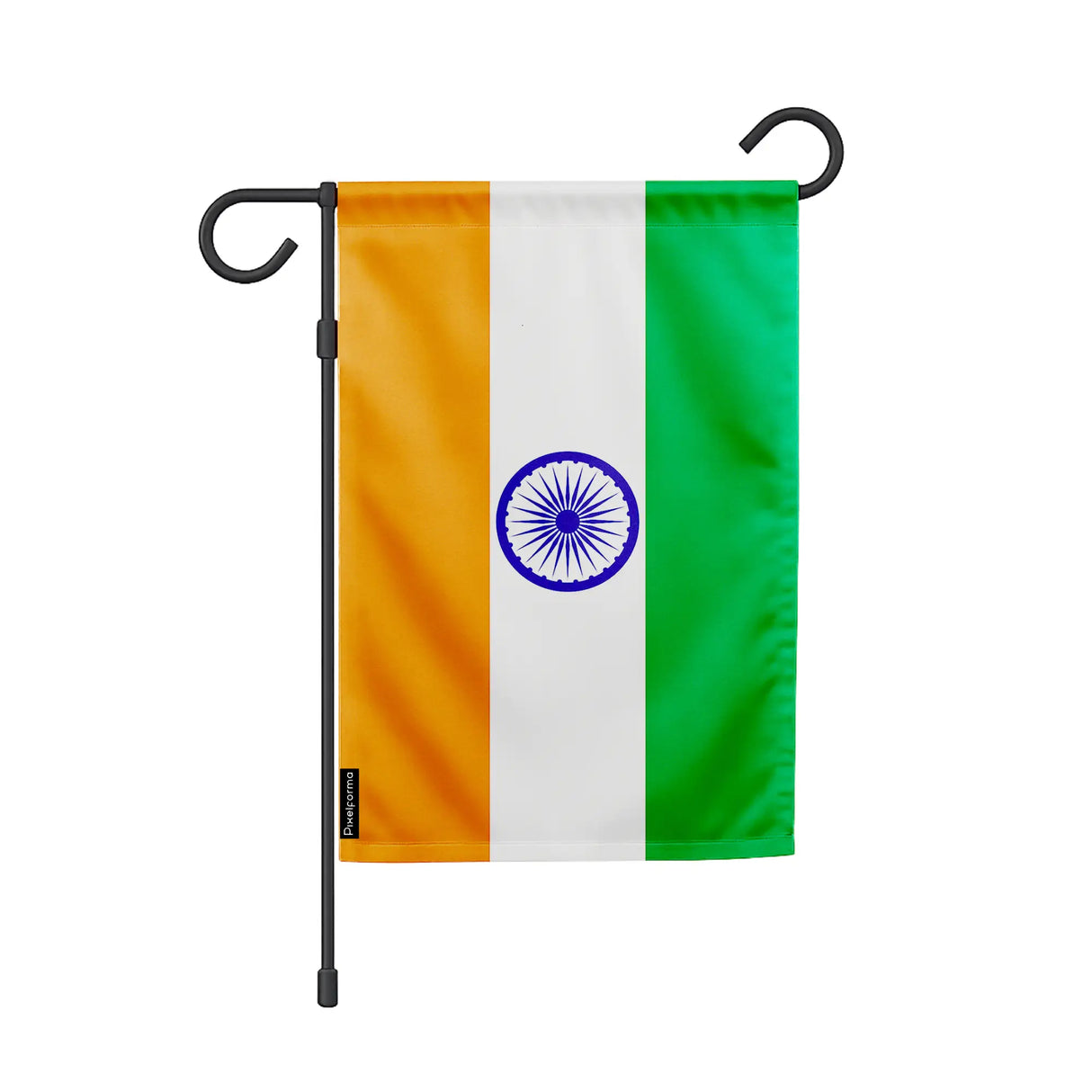 Drapeau jardin inde en polyester résistant format vertical