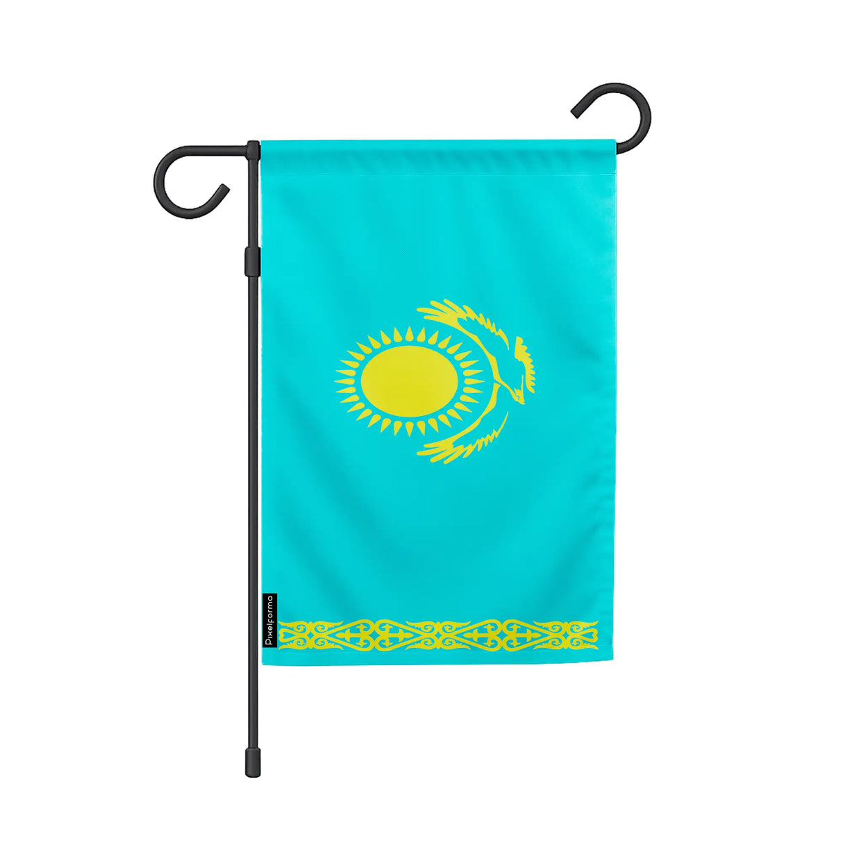 Drapeau jardin kazakhstan polyester résistant vertical