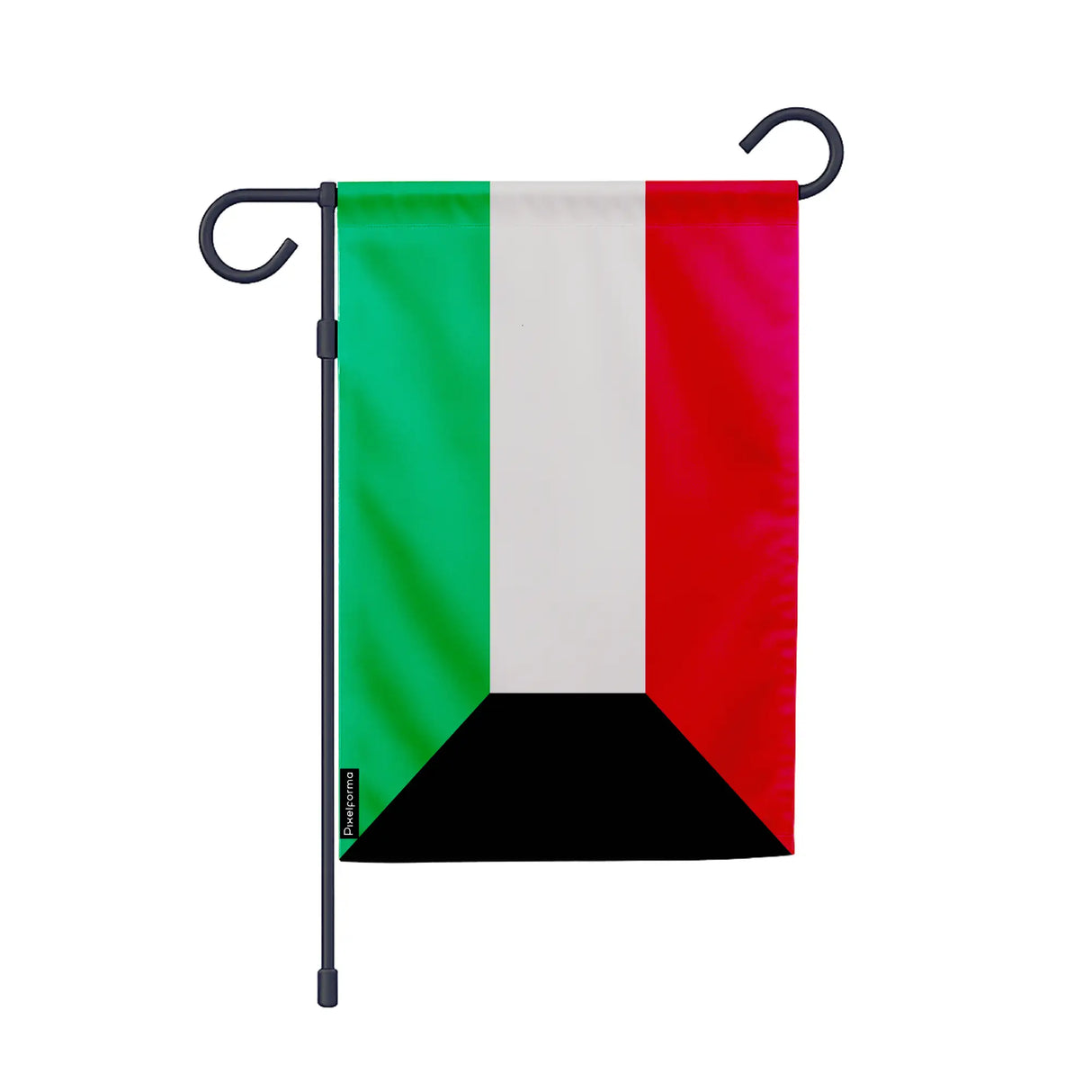 Drapeau jardin koweït polyester résistant format vertical