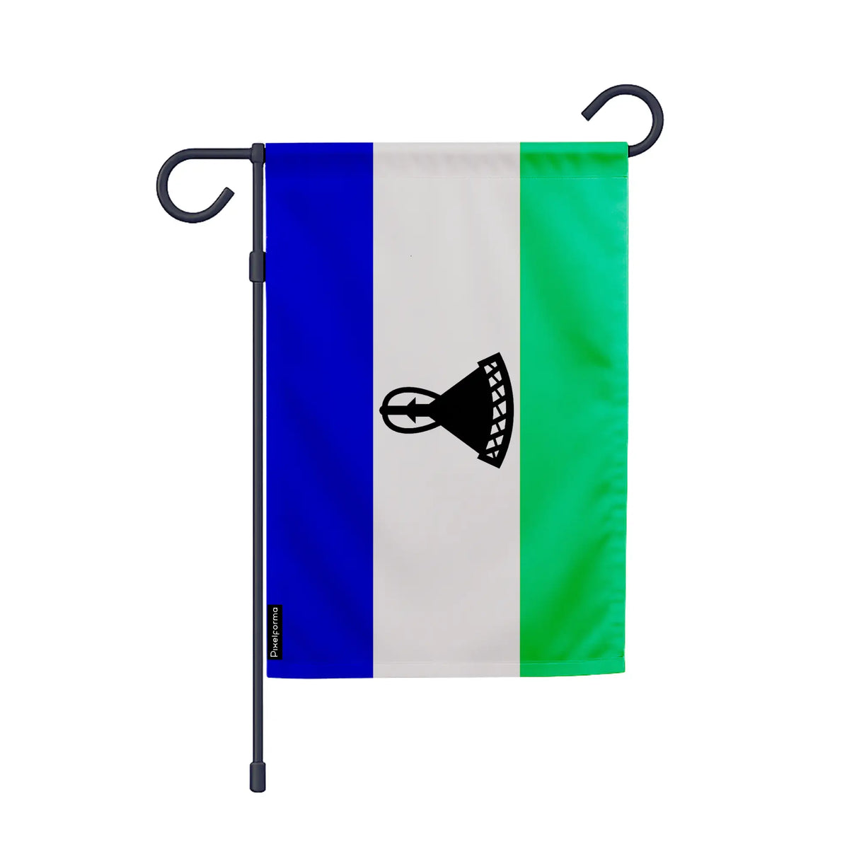 Drapeau jardin lesotho polyester résistant vertical