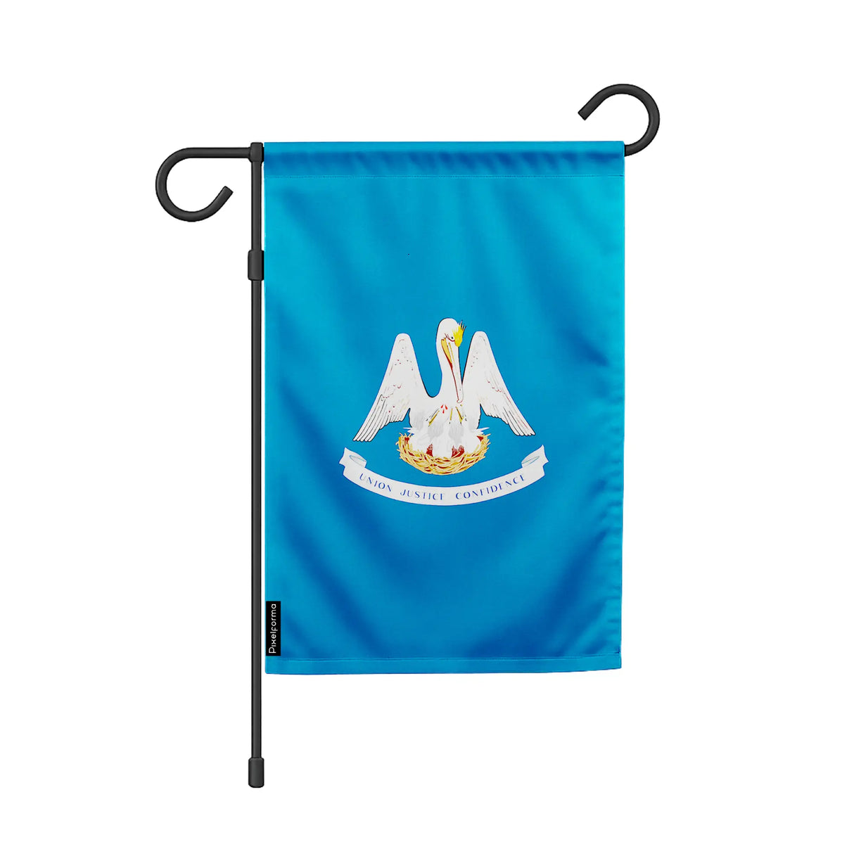 Drapeau jardin louisiane polyester résistant horizontal