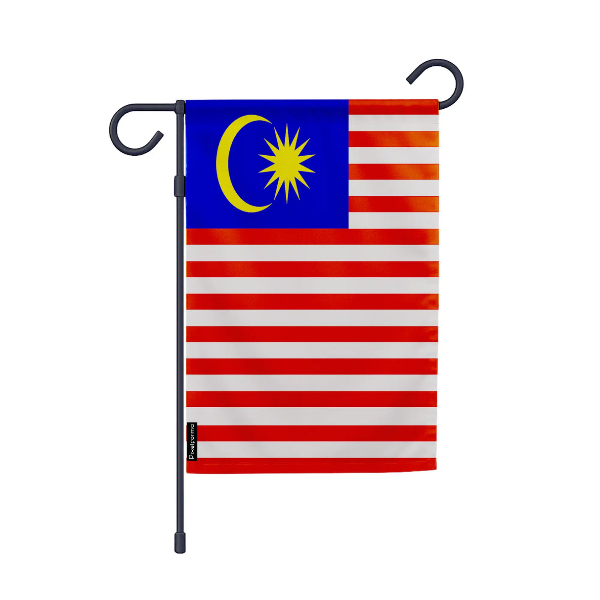 Drapeau jardin malaisie polyester horizontal excellente durabilité