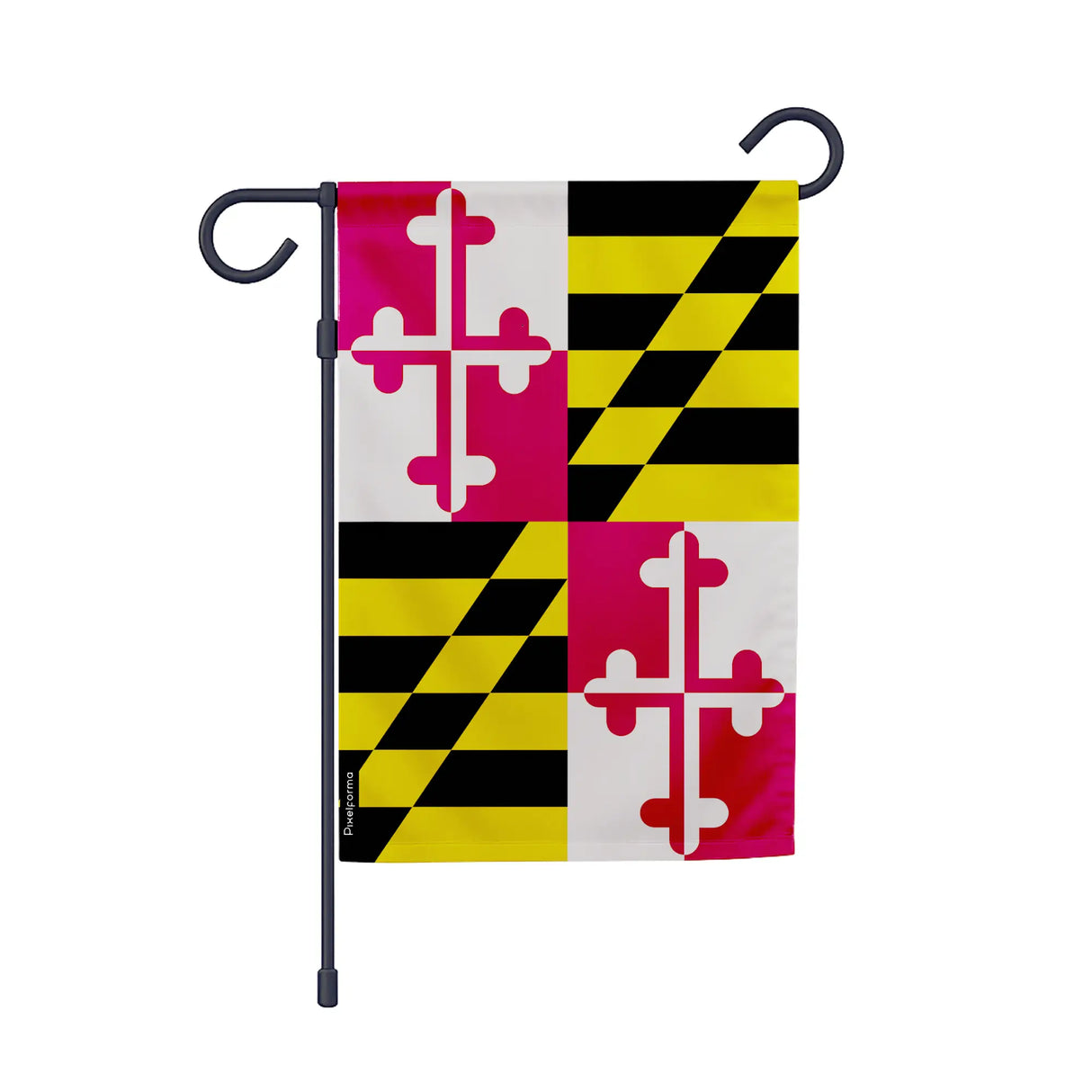 Drapeau jardin maryland en polyester résistant horizontal