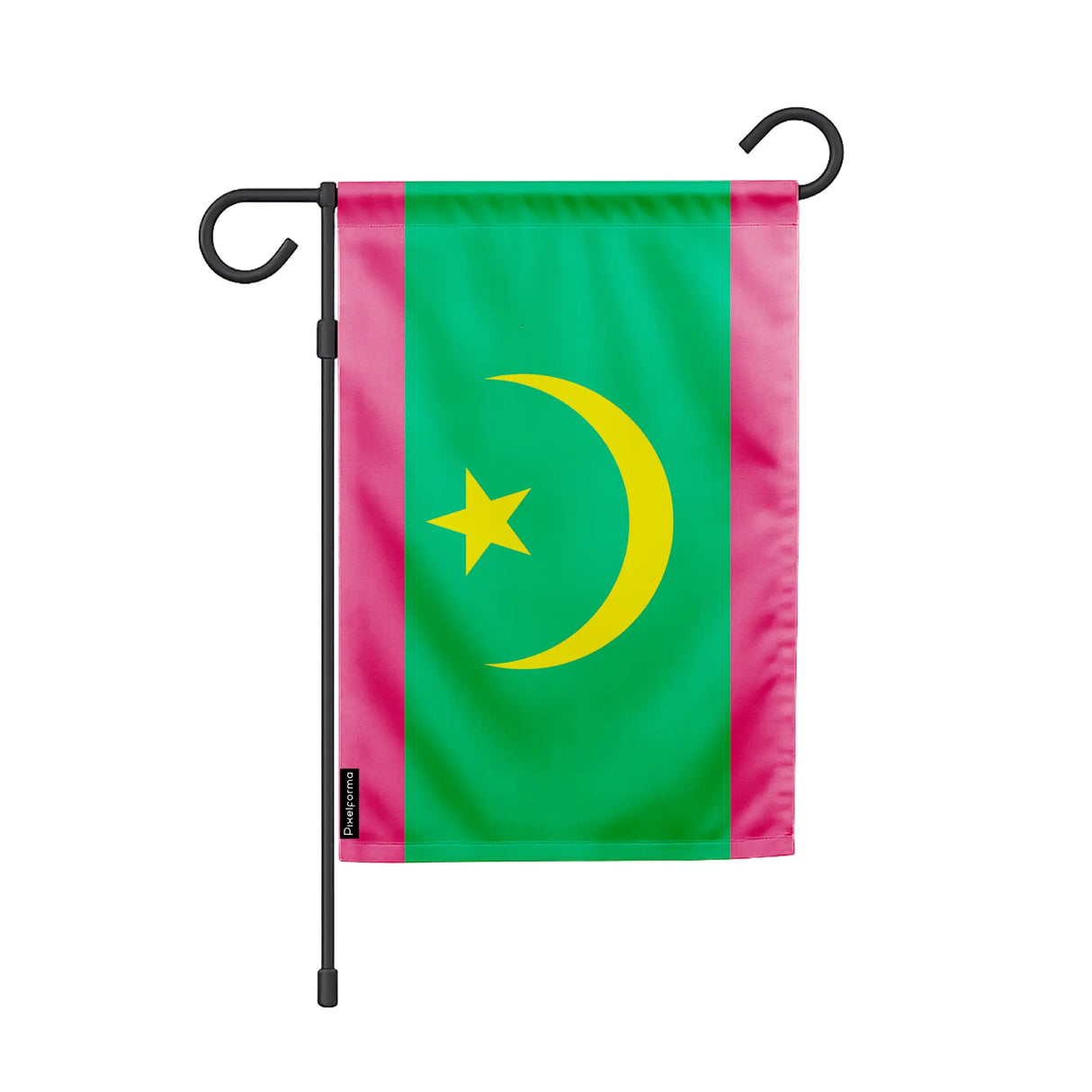 Drapeau jardin mauritanie polyester résistant intempéries