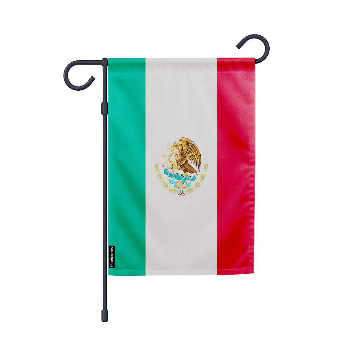 Drapeau jardin mexique polyester couleurs vibrantes horizontal