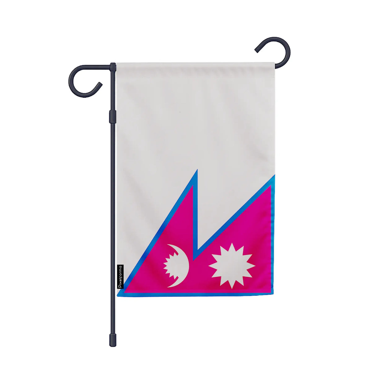 Drapeau jardin népal polyester résistant format vertical
