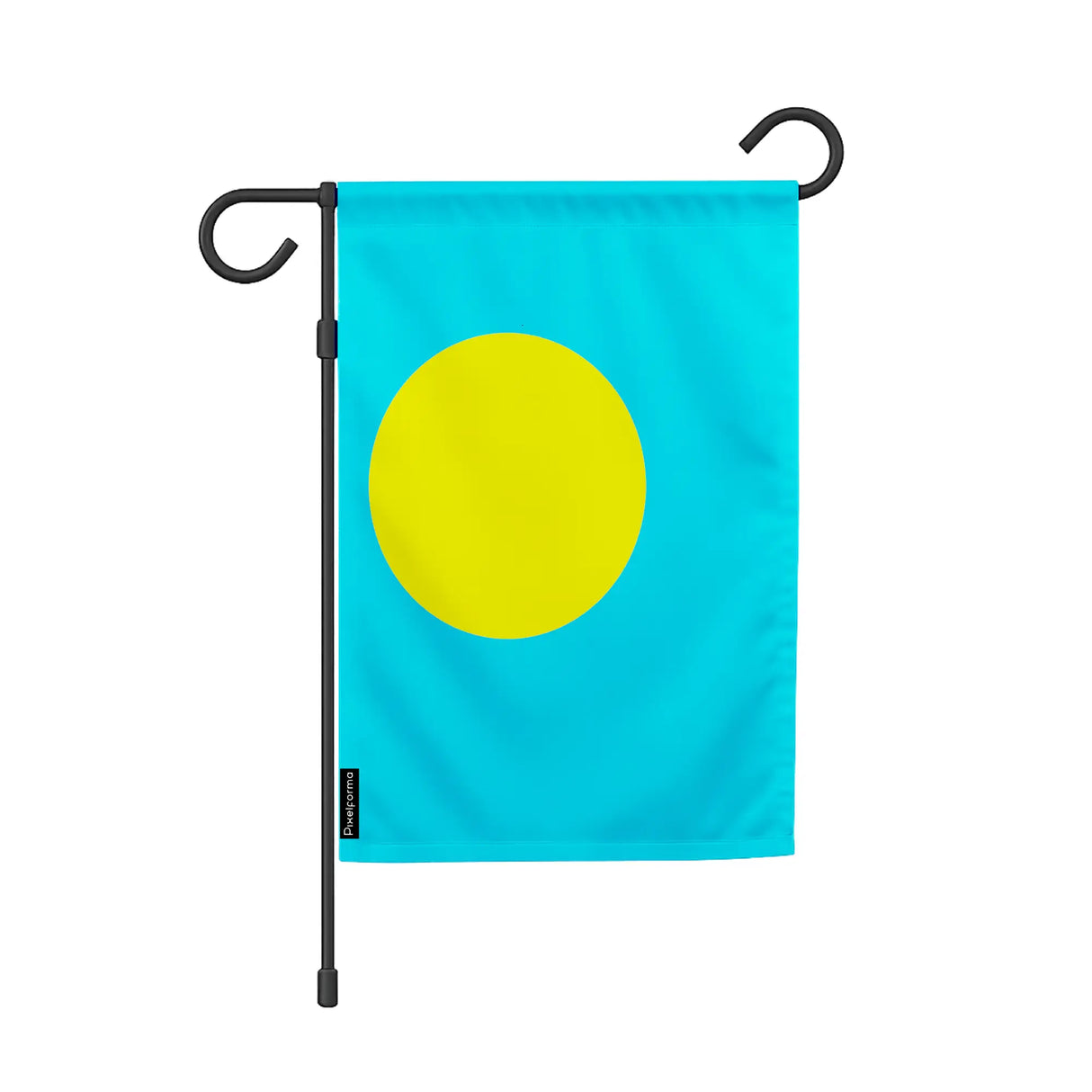 Drapeau jardin palaos polyester couleurs vibrantes horizontal