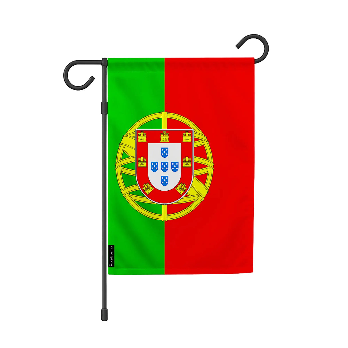 Drapeau jardin portugal polyester couleurs vibrantes horizontal