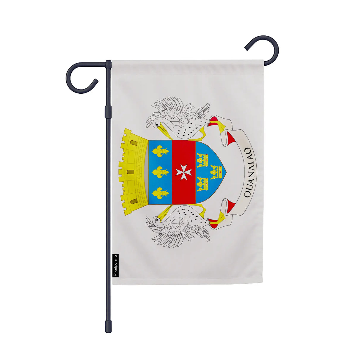 Drapeau jardin saint-barthélemy polyester résistant vertical