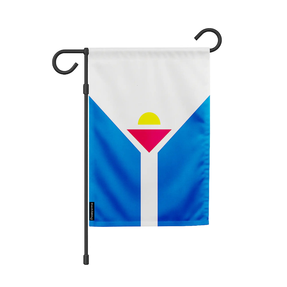 Drapeau jardin saint-martin polyester durable antilles françaises
