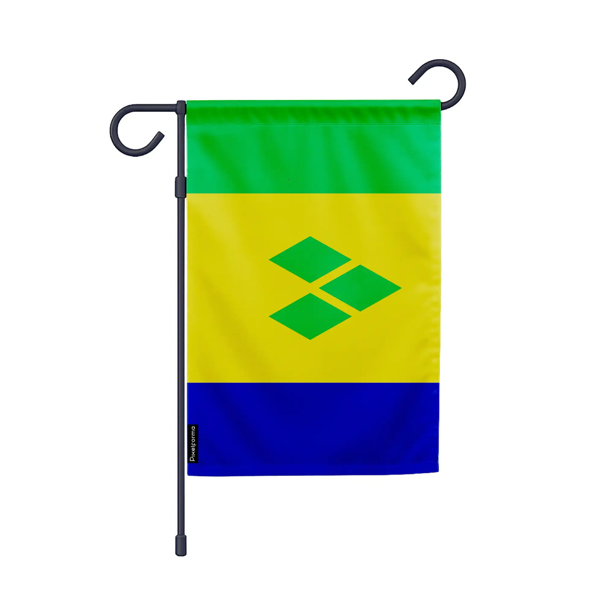 Drapeau jardin saint-vincent-et-les-grenadines polyester résistant