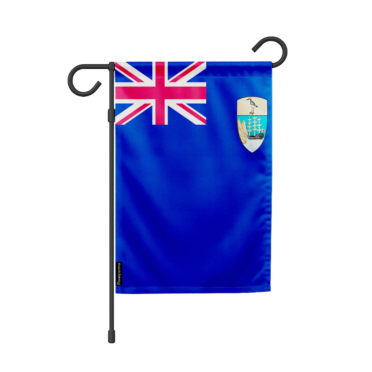 Drapeau jardin sainte-hélène polyester résistant horizontal