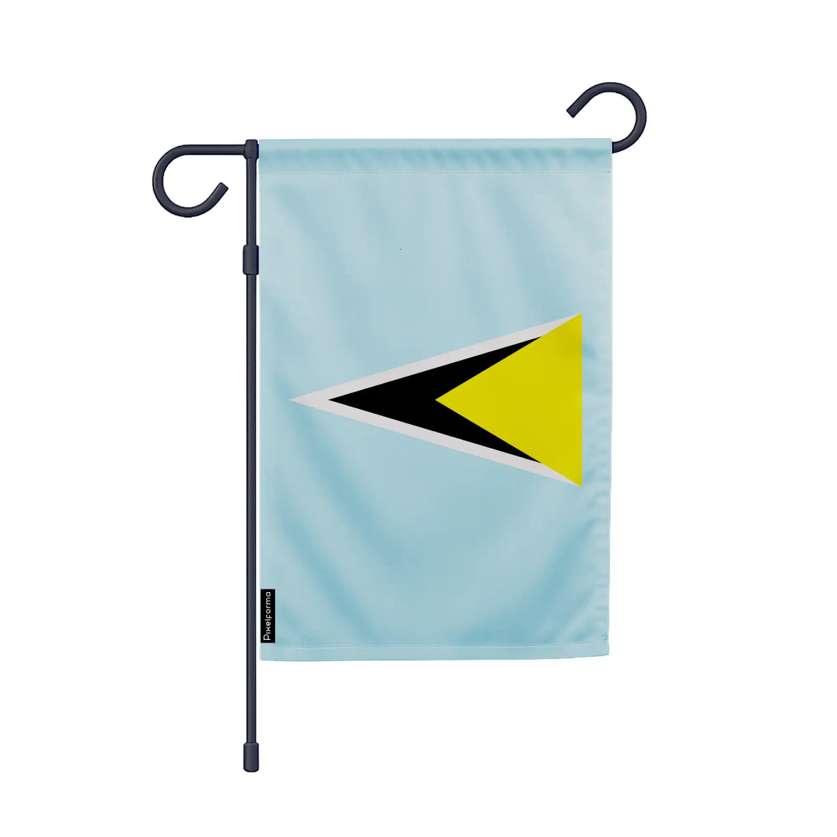 Drapeau jardin sainte-lucie polyester résistant vertical