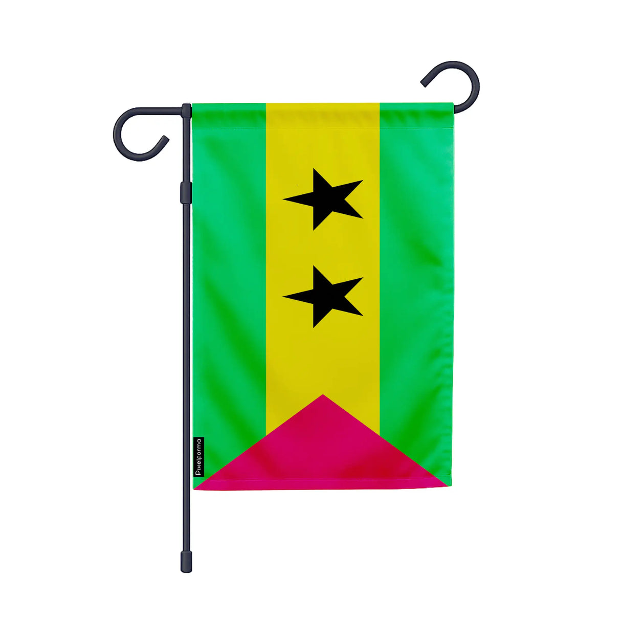 Drapeau jardin sao tomé-et-principe polyester vertical