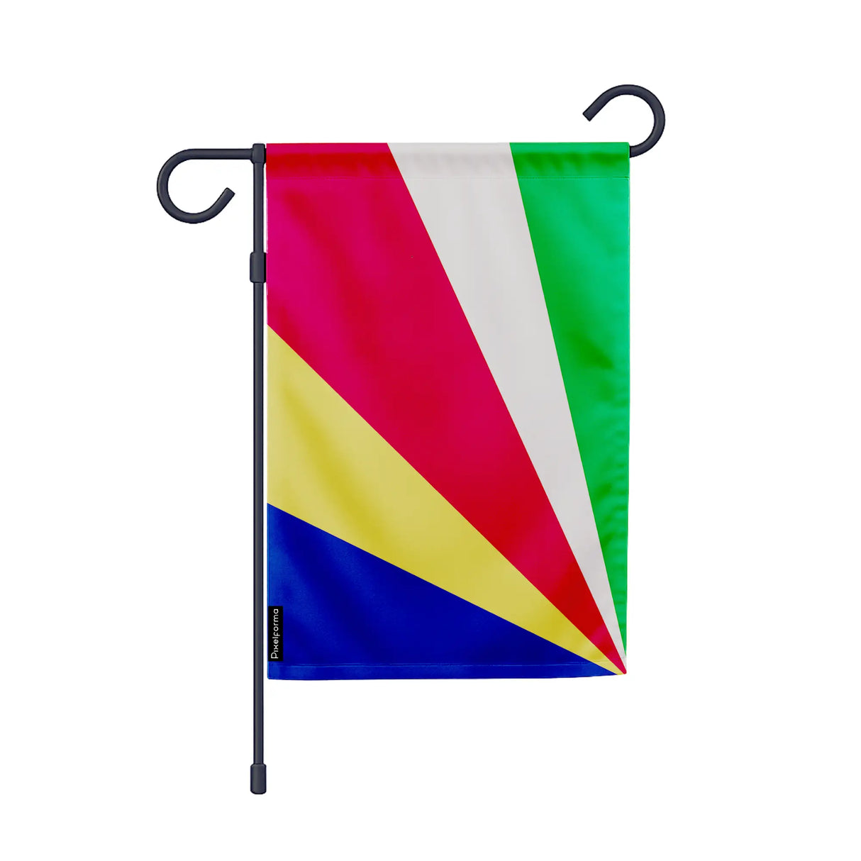 Drapeau jardin seychelles polyester résistant vertical