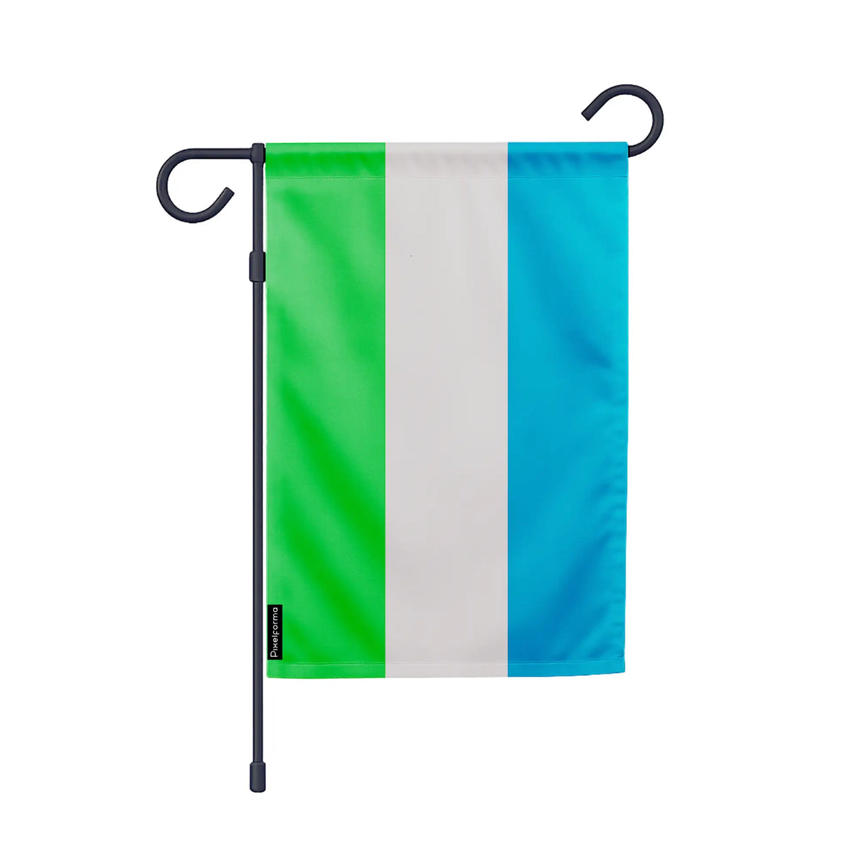 Drapeau jardin sierra leone polyester résistant vertical