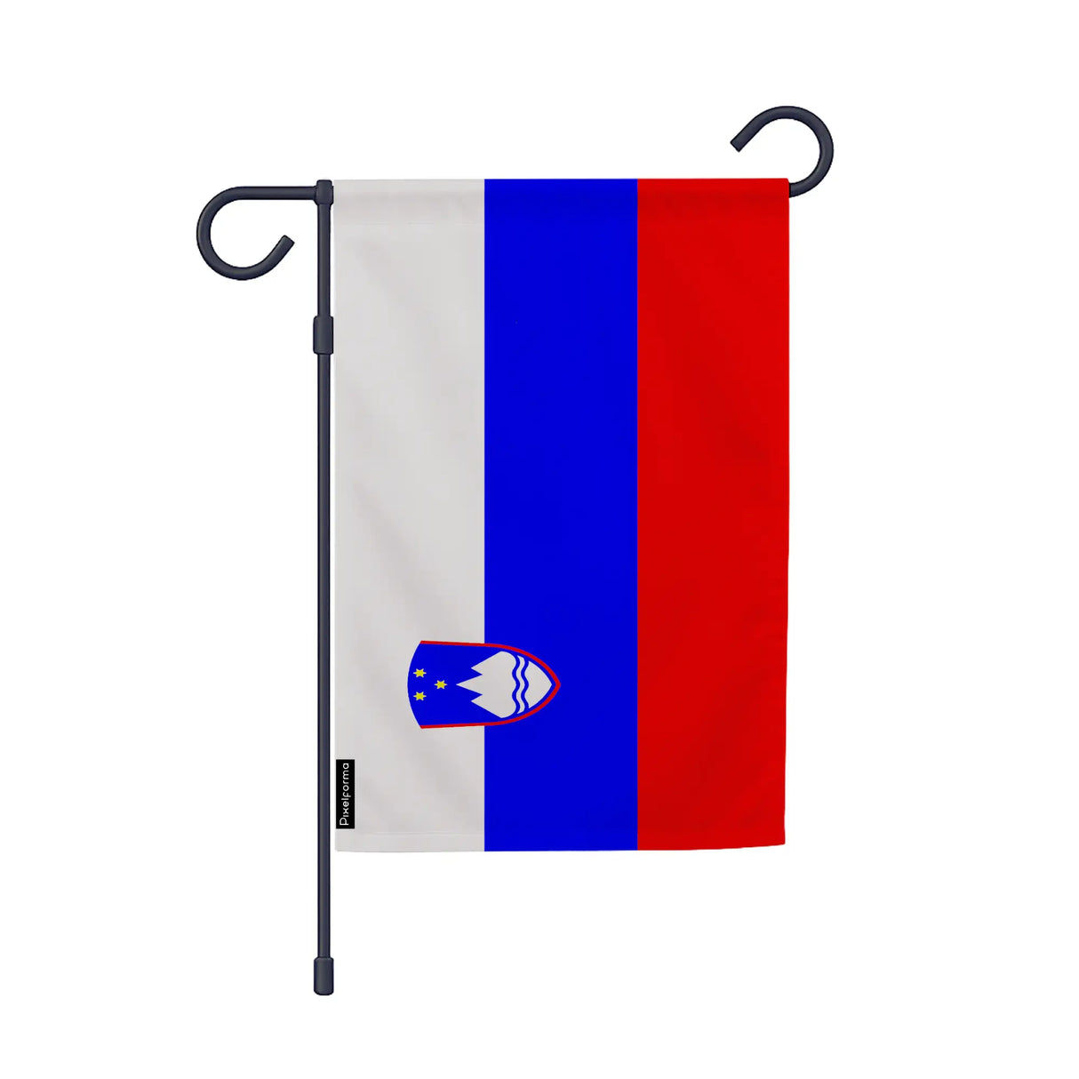 Drapeau jardin slovénie polyester résistant vertical