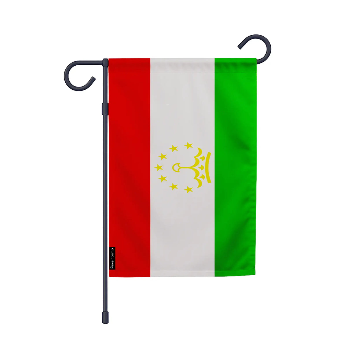 Drapeau jardin tadjikistan polyester résistant vertical