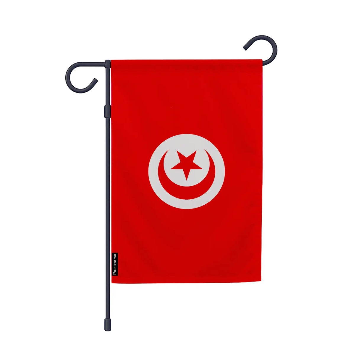 Drapeau jardin tunisie polyester résistant format vertical
