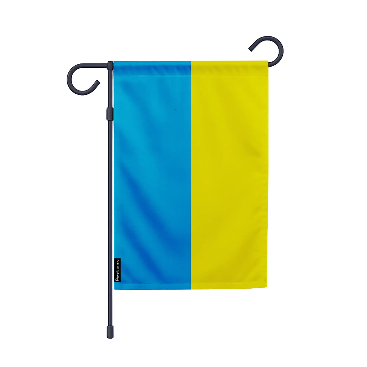 Drapeau jardin ukraine polyester résistant format vertical