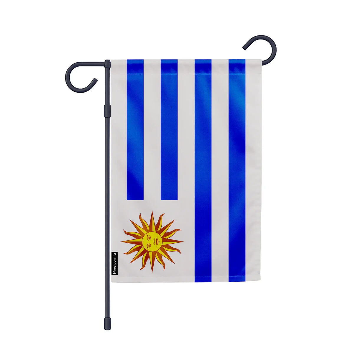 Drapeau jardin uruguay polyester résistant format vertical