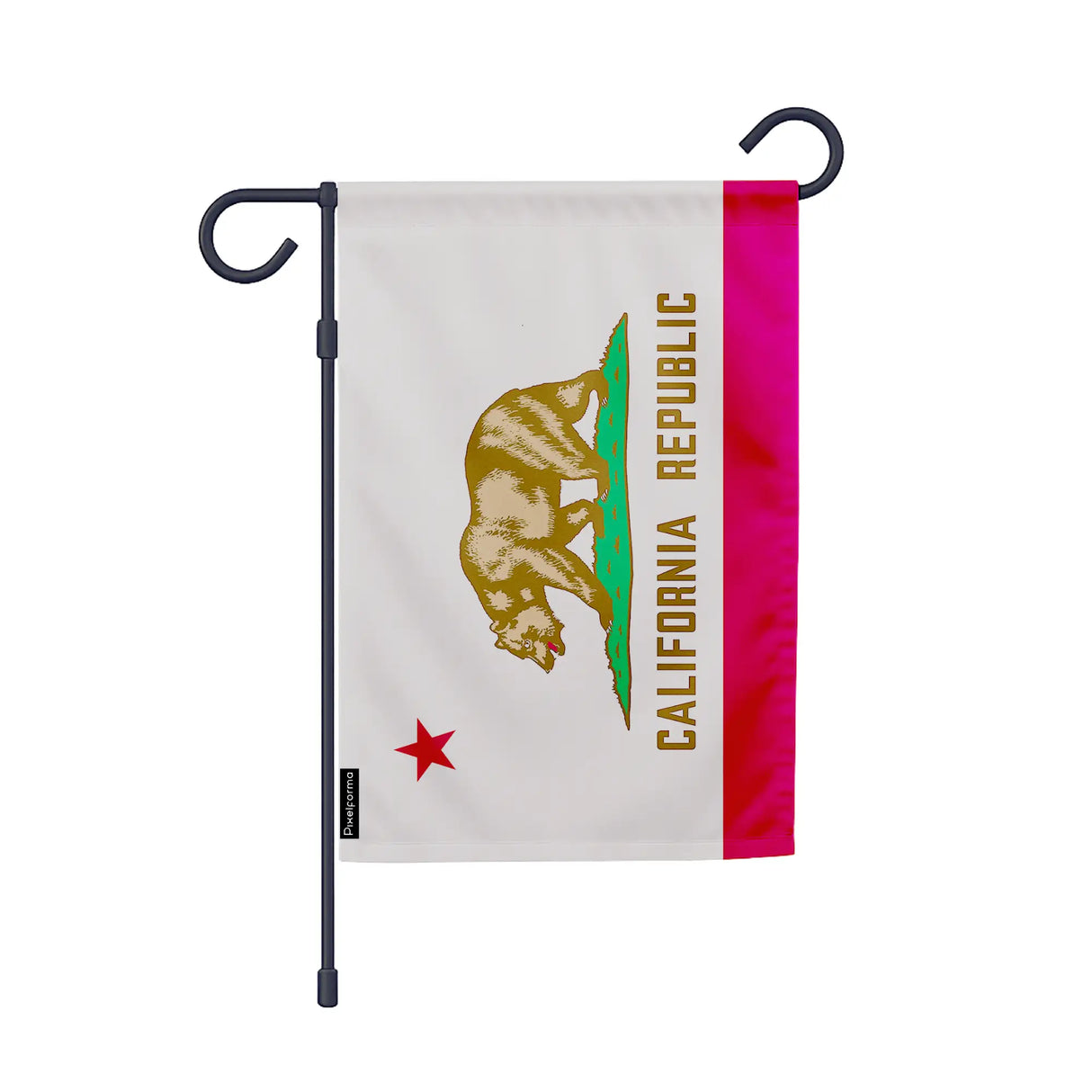 Drapeau jardin vertical californie polyester résistant
