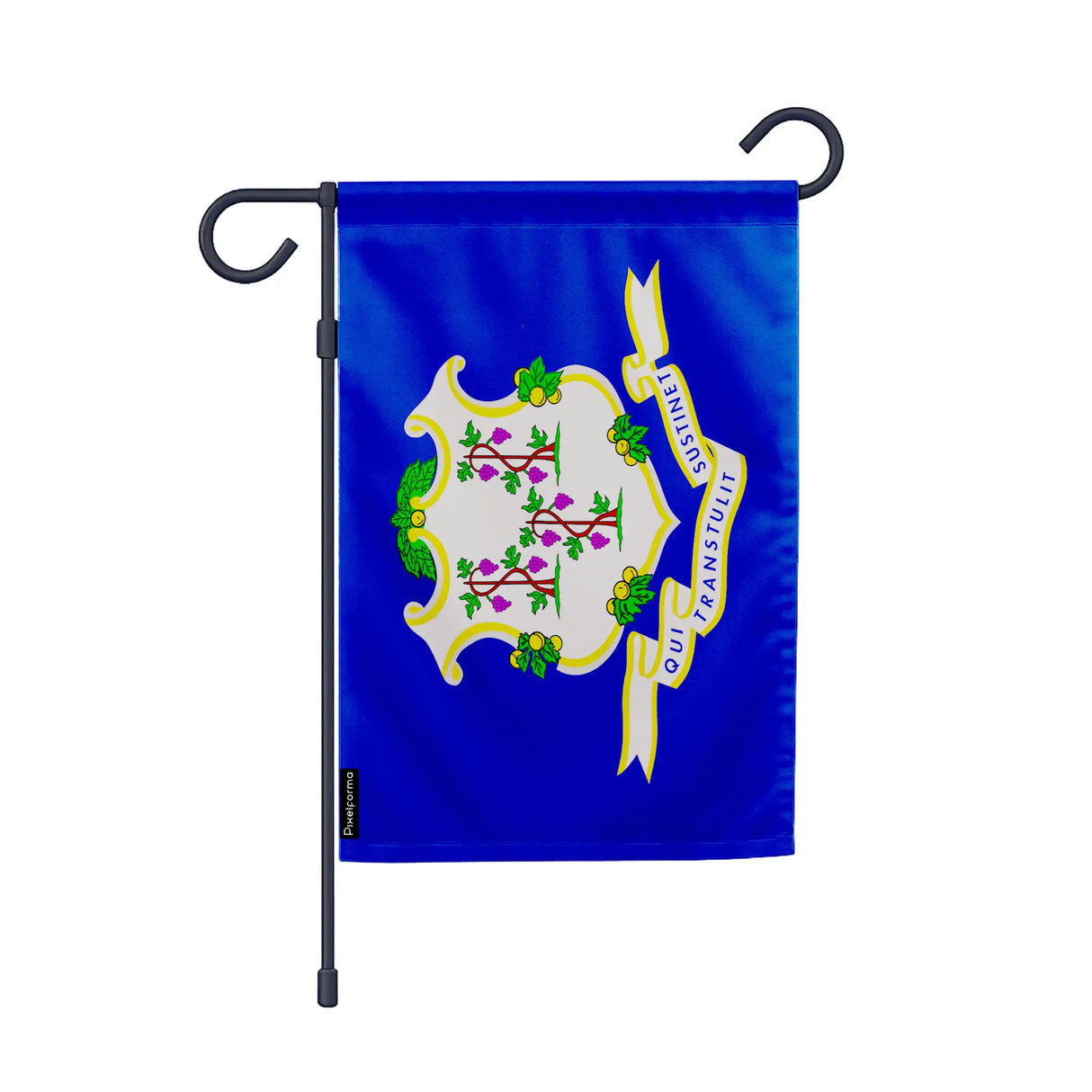 Drapeau jardin vertical connecticut polyester couleurs vives