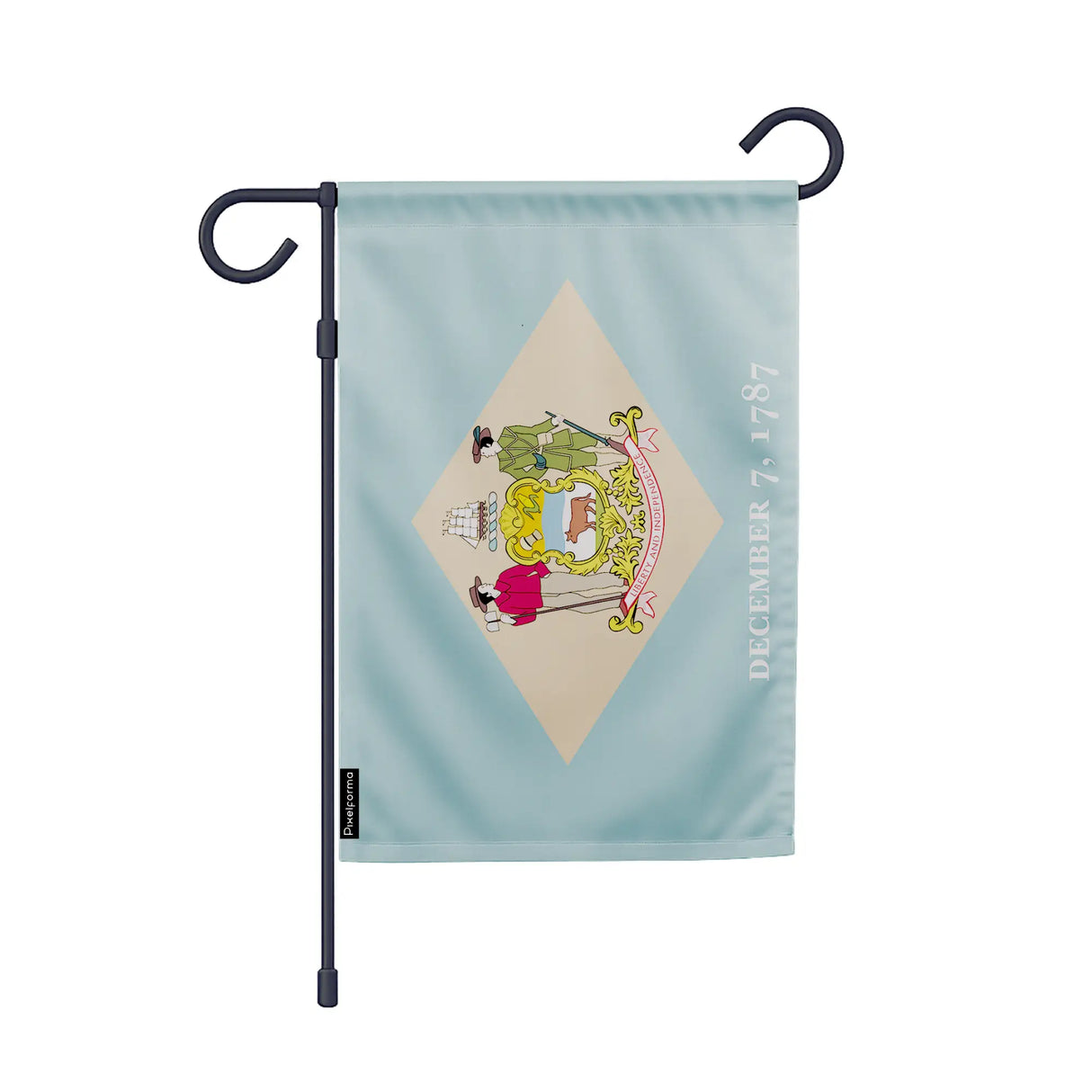 Drapeau jardin vertical delaware polyester résistant couleurs