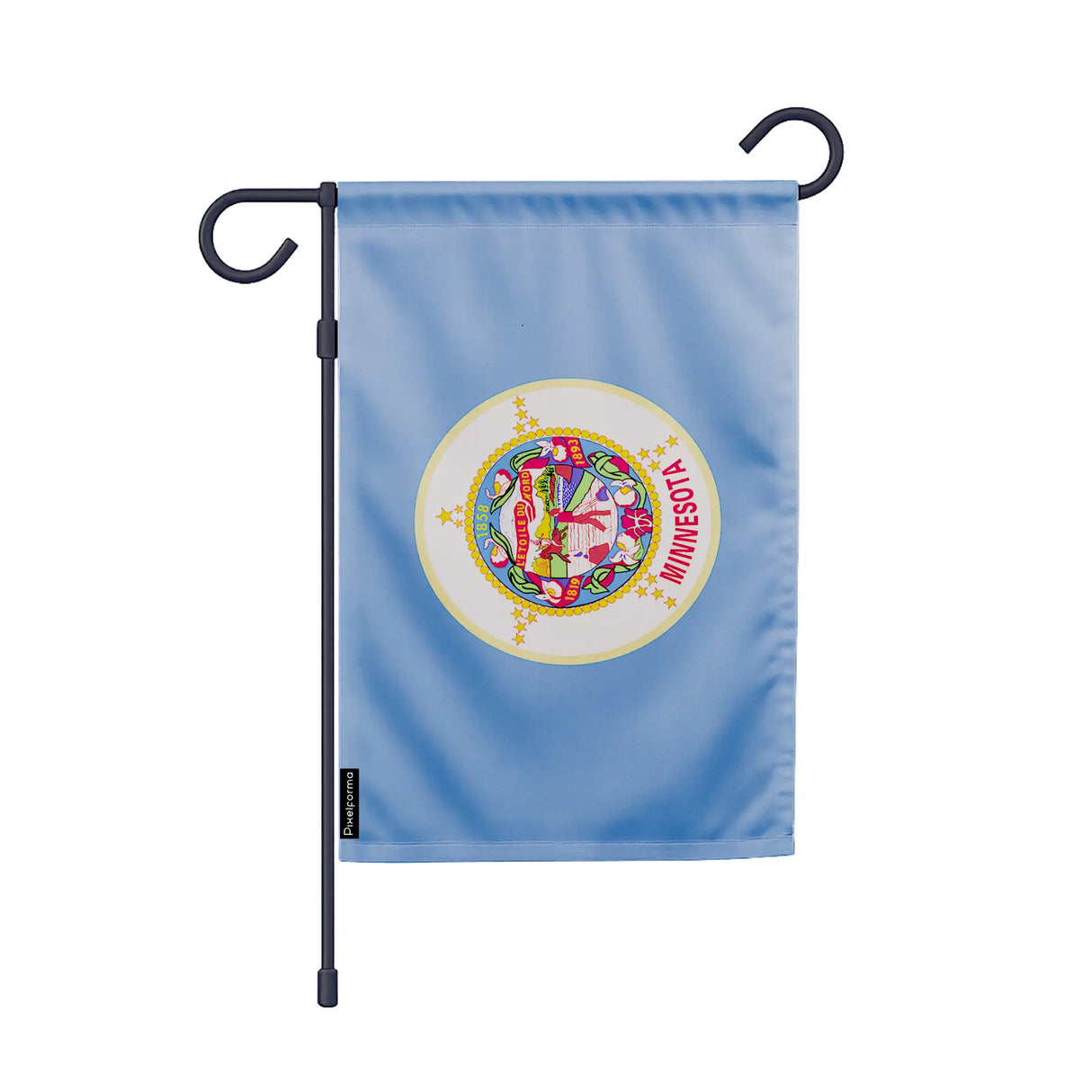 Drapeau jardin vertical minnesota en polyester résistant