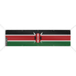 Drapeau kenya polyester résistant usage extérieur durable